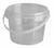Click to swap image: COPACK Round Tab-Pail 500ml Clear T/E Base &amp; Clear Lid
